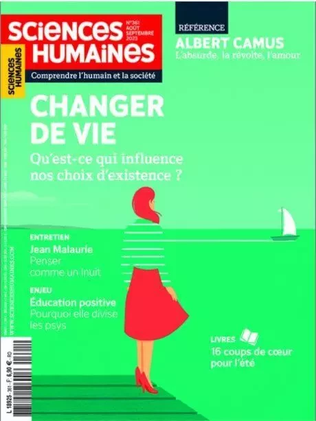 Sciences Humaines N°361 : Changer de vie - Août-Septembre 2023 -  Collectif - SCIENC HUMAINES