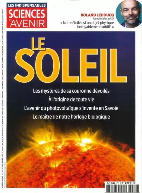 Sciences et Avenir HS n°214 :  Le Soleil - Juillet-Septembre 2023 -  Collectif - HS SCIENCES AVE