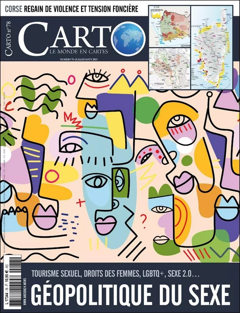 Carto N°78 : Géopolitique du sexe - Juillet-Août 2023 -  Collectif - CARTO