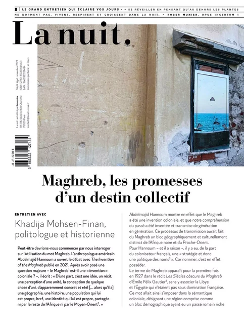 La nuit n°8 - Maghreb, les promesses d’un destin collectif  - Khadija Mohsen-Finan - BELOPOLIE