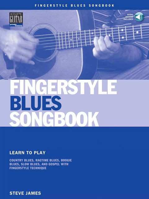 FINGERSTYLE BLUES SONGBOOK  RECUEIL + ENREGISTREMENT(S) EN LIGNE -  DIVERS AUTEURS - HAL LEONARD