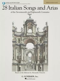 28 ITALIAN SONGS AND ARIAS OF THE 17TH AND 18TH CENTURIES - MEDIUM HIGH VOICE (BOOK/ONLINE AUDIO) +T