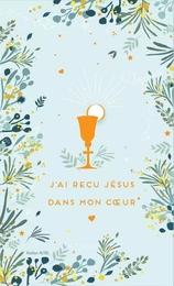 Lot de 25 cartes "J'ai reçu Jésus dans mon coeur"