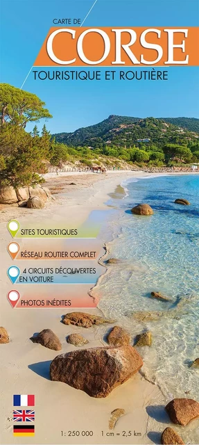 CORSE CARTE TOURISTIQUE ET ROUTIERE -  - CARTOTHEQUE EGG