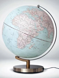 GLOBE 30 CM BLEU LUMINEUX