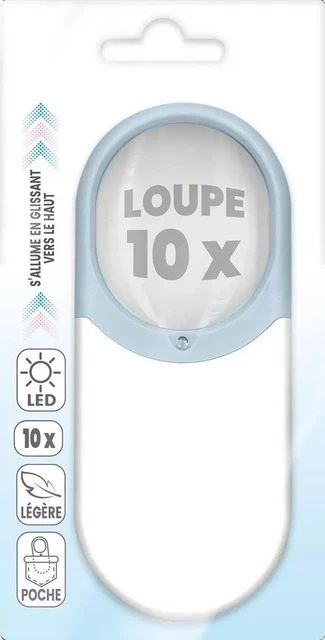 LOUPE DE LECTURE LED BLEUE -  - CARTOTHEQUE EGG