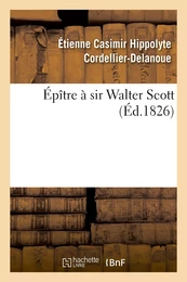 Épître à sir Walter Scott