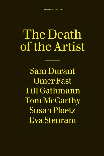 The Death of the Artist /anglais -  NAJAFI SINA - DAP ARTBOOK