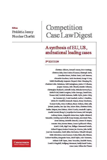 Competition Case Law Digest - 5th Edition -  - CONCURRENCES