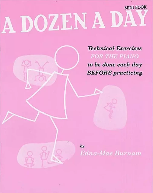 A DOZEN A DAY MINI BOOK (INITIATION - EN ANGLAIS - ROSE) -  EDNA-MAE BURNAM - MUSIC SALES