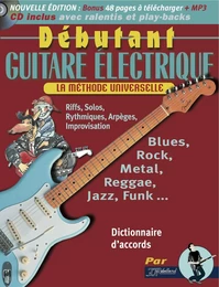 DÉBUTANT GUITARE ÉLECTRIQUE LIVRE + CD