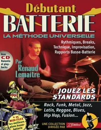 DÉBUTANT BATTERIE LIVRE + CD