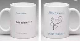 Mug st Valentin bleu