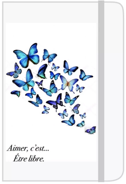 Carnet A6 Papillons Printemps Bleu - Emece Editeur - EMECE