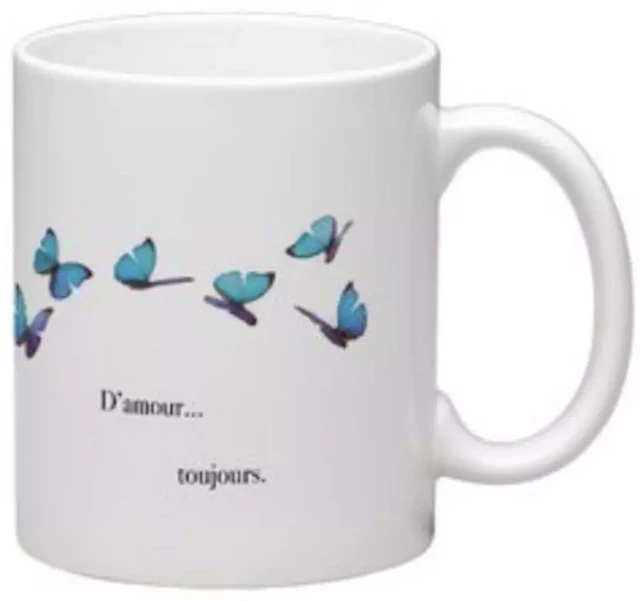 Mug Papillons Été Envolée Turquoise - Emece Editeur - EMECE