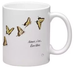 Mug Papillons Automne Envolée Jaune