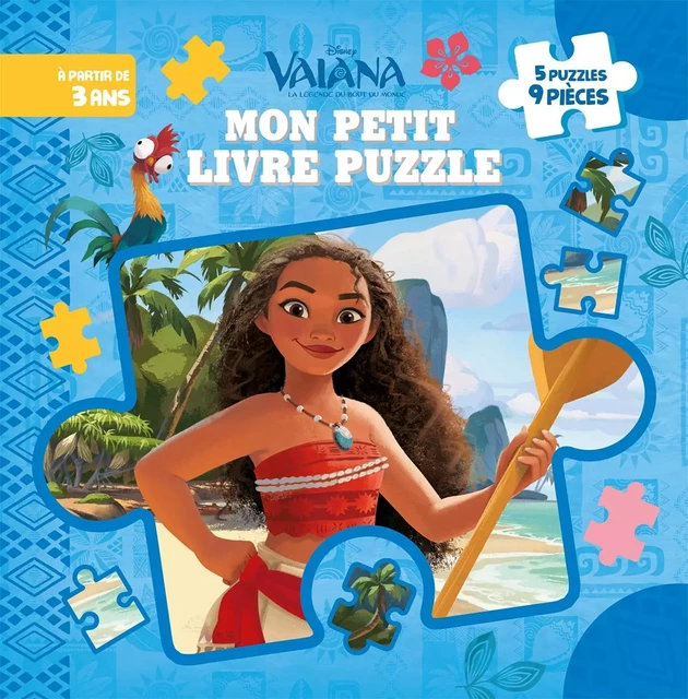 VAIANA - Mon Petit Livre Puzzle - 5 puzzles 9 pièces - Disney Princesses -  Collectif - DISNEY HACHETTE