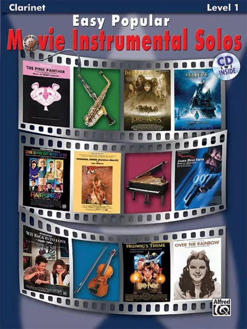 EASY POPULAR MOVIE INSTRUMENTAL SOLOS - CLARINETTE - RECUEIL + CD -  DIVERS AUTEURS - ALFRED