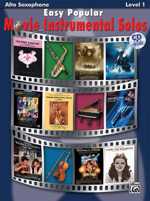 EASY POPULAR MOVIE INSTRUMENTAL SOLOS - SAXOPHONE ALTO - RECUEIL + CD -  DIVERS AUTEURS - ALFRED