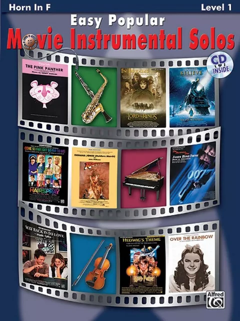 EASY POPULAR MOVIE INSTRUMENTAL SOLOS - COR EN FA - RECUEIL + CD -  DIVERS AUTEURS - ALFRED