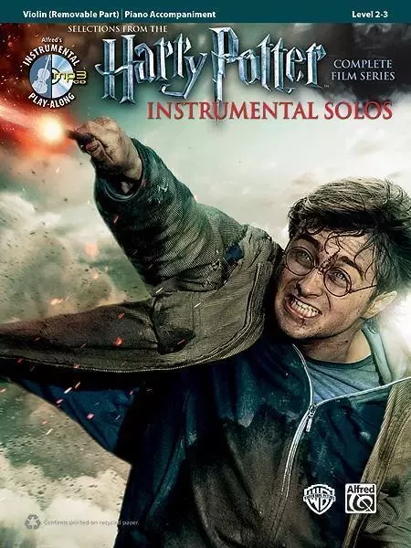 HARRY POTTER INSTRUMENTAL SOLOS COMPLETE FILMS 1-8 VIOLIN BOOK/CD +CD -  DIVERS AUTEURS - ALFRED