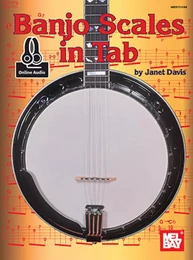 JANET DAVIS : BANJO SCALES IN TAB -  5-STRING BANJO - RECUEIL + ENREGISTREMENT(S) EN LIGNE