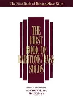 THE FIRST BOOK OF BARITONE/BASS SOLOS -  DIVERS AUTEURS - SCHIRMER