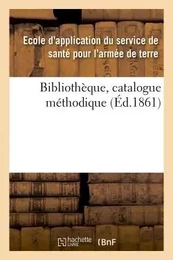 Bibliothèque, catalogue méthodique