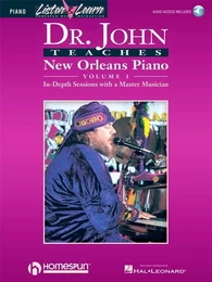 DR. JOHN TEACHES NEW ORLEANS PIANO - VOLUME 1 - RECUEIL + ENREGISTREMENT(S) EN LIGNE