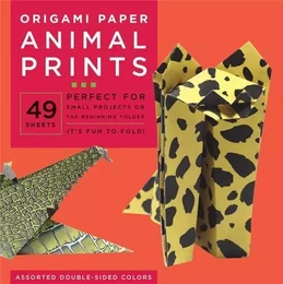 Origami Papers Animal Prints (Large 8 1/4") /anglais