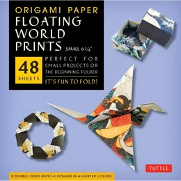 Origami Paper Floating World Prints Small 6 3/4 /anglais