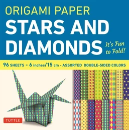 Origami Paper - Stars and Diamonds  Small 6" 96 sheets /anglais