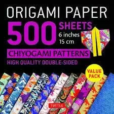 Origami Paper 500 sheets Chiyogami Patterns 6" 15cm /anglais