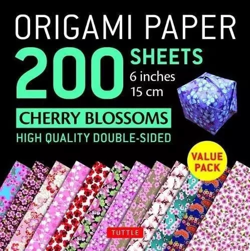 Origami Paper 200 sheets Cherry Blossoms 6" 15 cm /anglais -  - TUTTLE