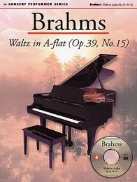 JOHANNES BRAHMS : WALTZ IN A FLAT (OP.39, NO.15) - PIANO - RECUEIL + CD-ROM