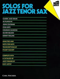 SOLOS FOR JAZZ TENOR SAXOPHONE