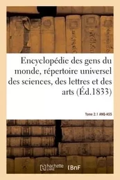 Encyclopédie des gens du monde, répertoire universel des sciences, des lettres et des arts- T 2.1