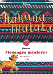 Grand bloc Art-thérapie Messages mystères Disney Hakuna Matata