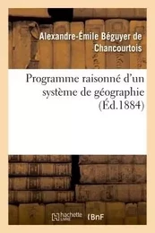 Programme raisonné d'un système de géographie