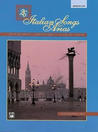 26 ITALIAN SONGS AND ARIAS - MEDIUM LOW VOICE - RECUEIL + CD