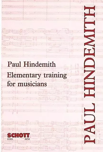 Elementary training for musicians - Paul Hindemith - Schott Music Ltd.,  London