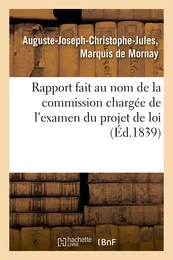 Rapport fait au nom de la commission chargée de l'examen du projet de loi relatif à l'organisation