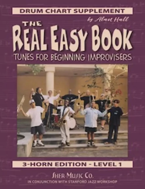 ALAN HALL : THE REAL EASY BOOK VOL.1 - BATTERIE - RECUEIL + ENREGISTREMENT(S) EN LIGNE -  ALAN HALL - HAL LEONARD