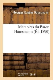 Mémoires du Baron Haussmann