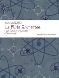 W.A. MOZART La Flûte Enchantée Pour Violon et Violoncelle (Conducteur)