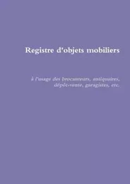 Registre d'objets mobiliers