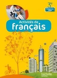 Activités de Français 3e Enseignement adapté - Livre élève - Ed. 2014