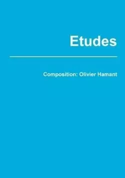 Etudes - Olivier Hamant - LULU