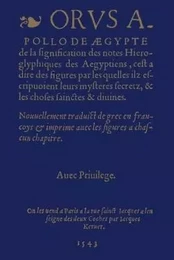 De la Signification des notes hiéroglyphiques des Egyptiens