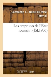 Les emprunts de l'État roumain